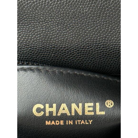 Chanel Black Caviar Quilted Small Top Handle Bag - Picture 7 of 8